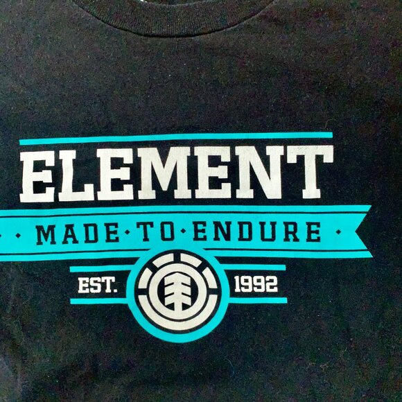 Vintage Y2K Element Tee Men's XL Black Made to Endure Bam Skating Biking Street - Picture 2 of 5